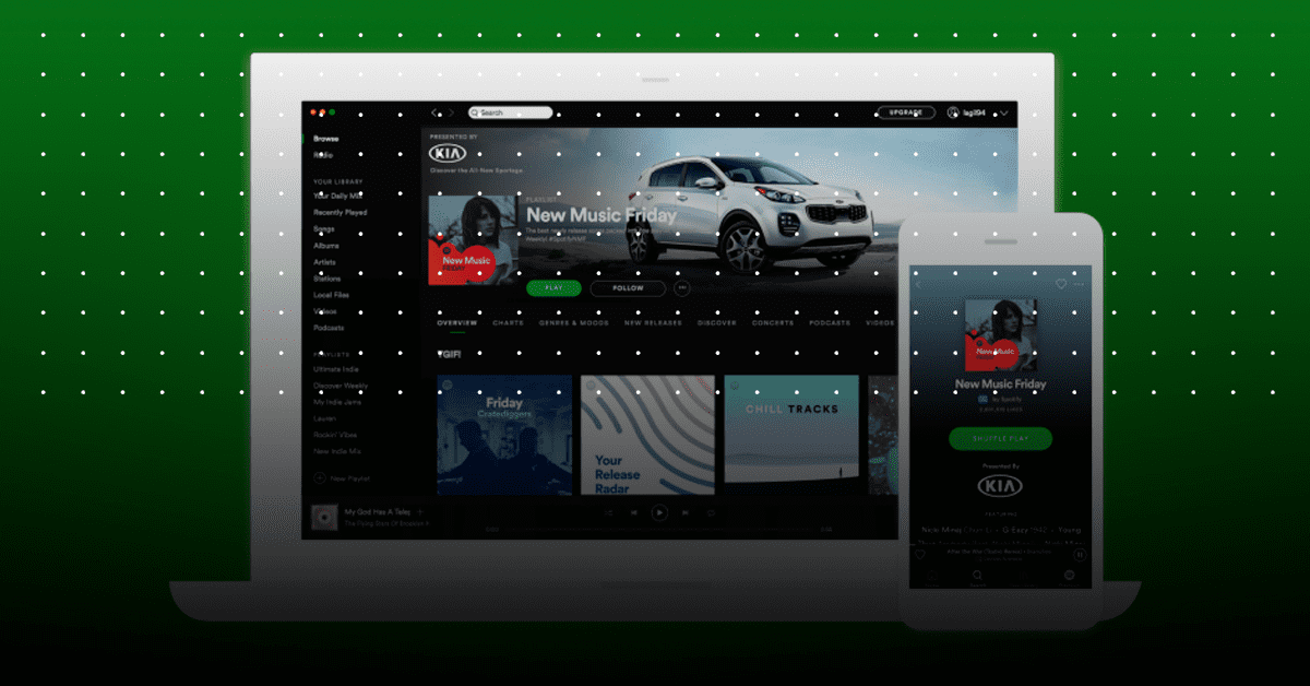 anúncio no Spotify